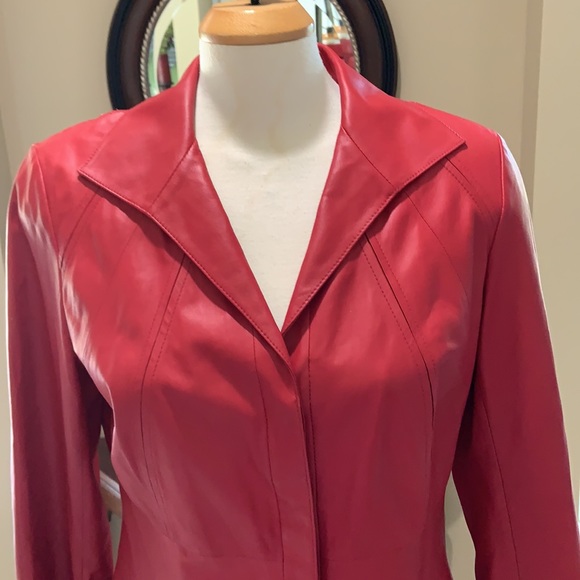 Lafayette 148 NY Lambskin Leather Jacket - Picture 6 of 16